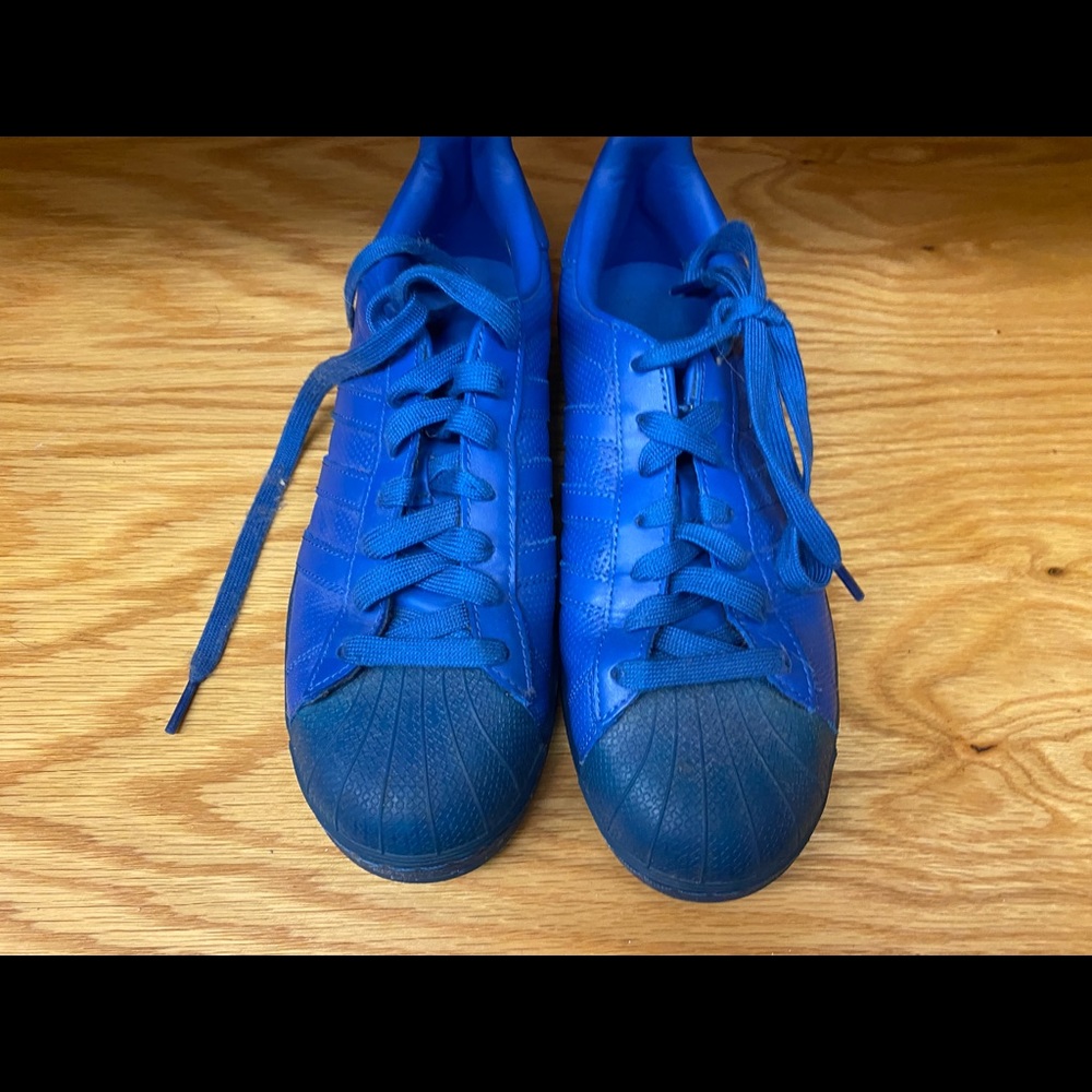 Blue Adidas sneakers